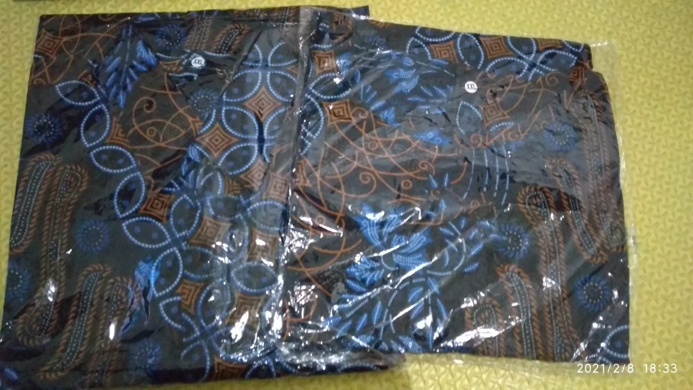 Batik Seragam || Maura Couple - Sania Ruffle Batik Couple Ori Ndoro Jowi Garansi Termurah Dnt