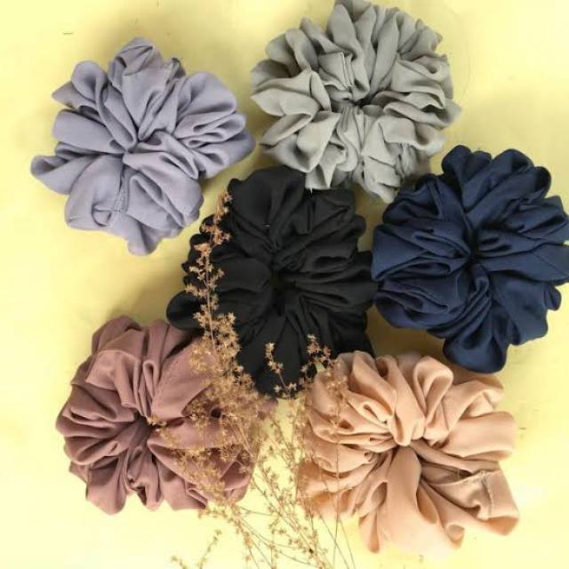 SCRUNCHIE HIJAB JUMBO - CEMPOL RAMBUT / SCRUNCHIE / IKAT RAMBUT (KAIN)