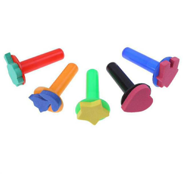 

Babalil - 5pcs Kuas Lukis Painting / alat melukis / stempel lukis anak