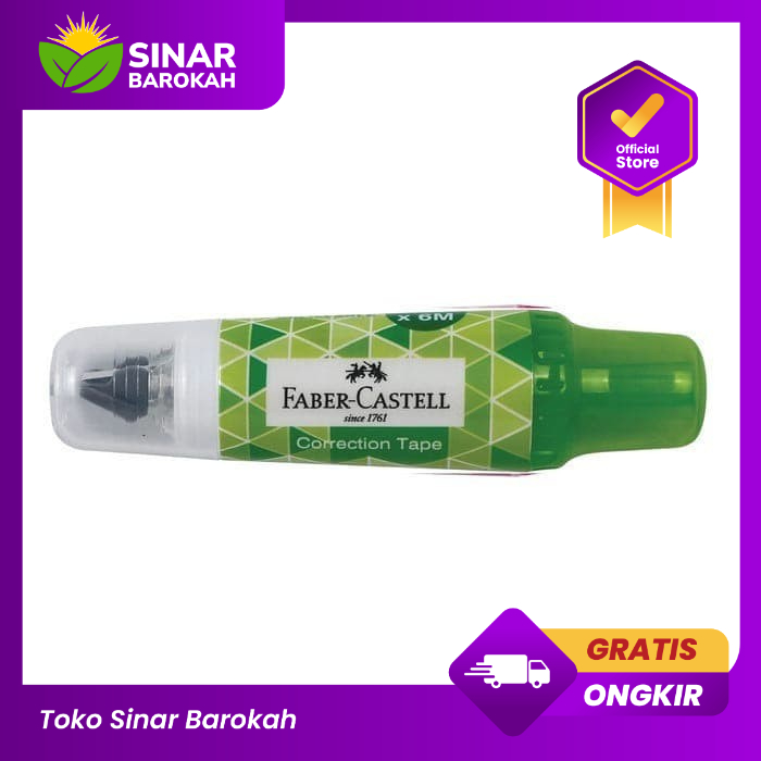 

CORRECTION TAPE R1 GREEN BARREL 169768 FABER-CASTELL