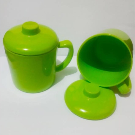 Gelas Mug Melamine + Tutup Unica