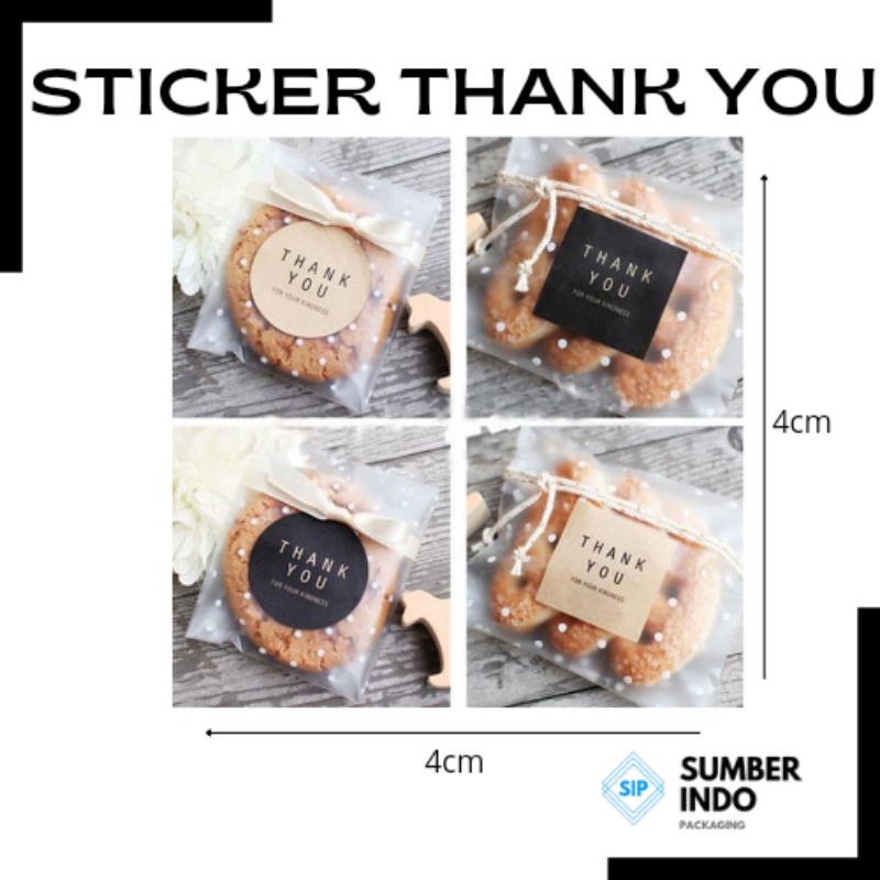 

Stiker Thank You Simple Hampers Nasi Kue Uk. 4x4cm (ISI 6 PCS)