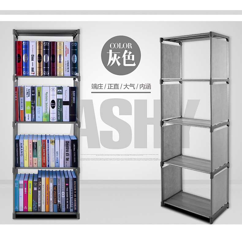  Jual  Rak  Portable Serbaguna 4 susun Book Rack Buku  Shelf 