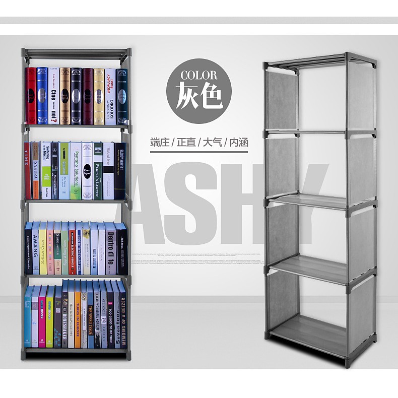  Jual  Rak  Portable  Serbaguna 4 susun Book Rack Buku  Shelf 