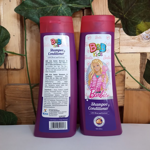 B&B KIDS BARBIE SHAMPOO & CONDITIONER Olive