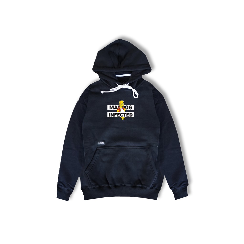Maddog Infected - Hoodie - Simads HD Black | Jacket Pria Wanita Unisex Hitam Distro Official Maddog 