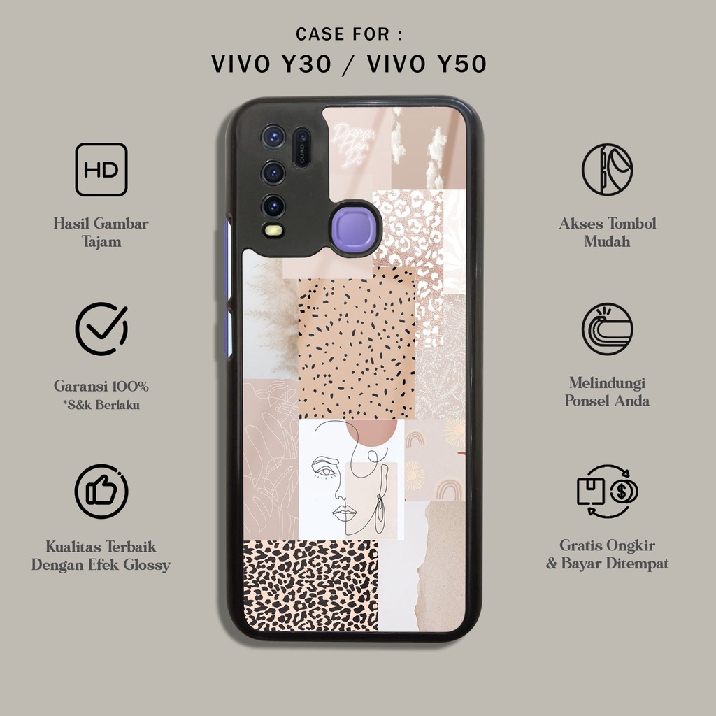 Booming Case Vivo Y30 / Y50 - Fashion Case Motif AESTHETIC - Casing Vivo Y30 / Y50 - Case hp Vivo Y3
