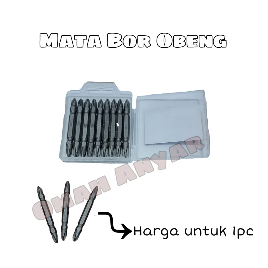 Mata Bor Obeng Screwdriver Bit Set HDT + PH2 65mm