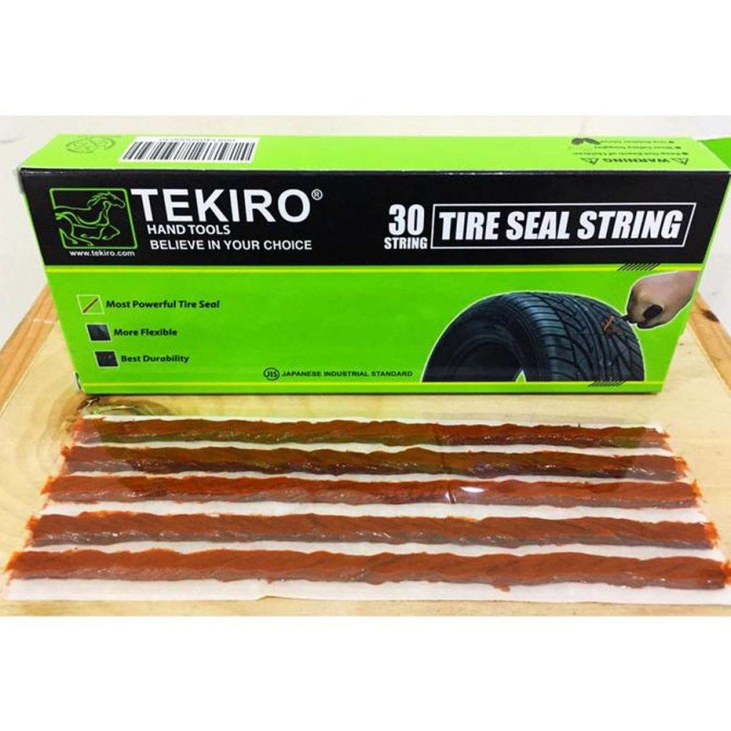 Tekiro 30pc Karet Tubeless Lem Cacing Tambal Ban Berkualitas