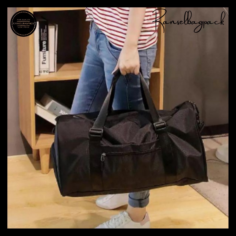 Tas Pakaian Wanita - Tas Travel Gym Olahraga Jumbo Big Size Pulang Kampung Mudik Model Korea