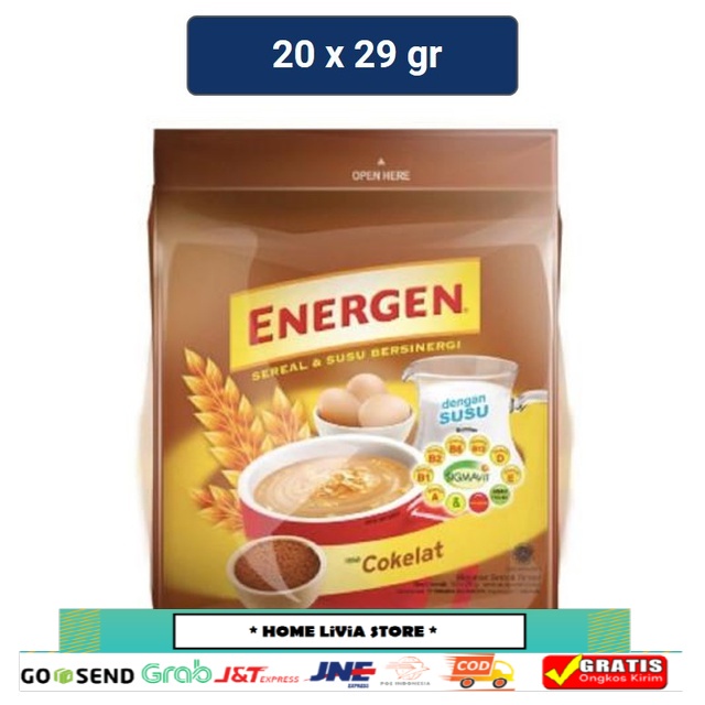 

Energen Coklat 10 x 29 gr x 2 pcs
