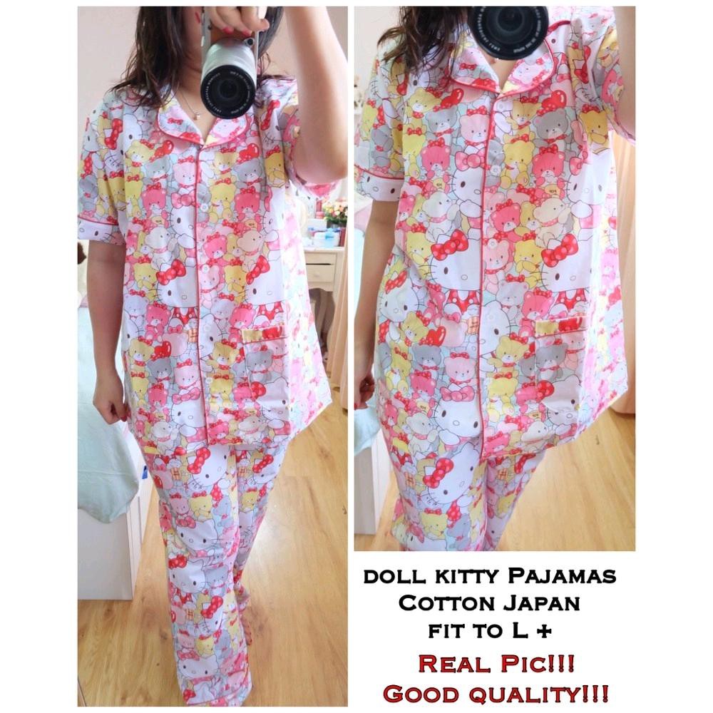 BESS - Piyama CP / Stelan Baju Tidur Murah / Corak HELLO KITTY