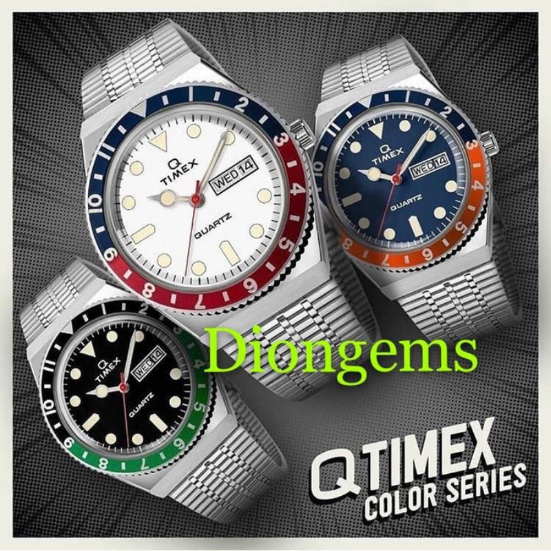 Q TIMEX COLOR SERIES REISSUE ORIGINAL LIMITED EDITION GARANSI RESMI