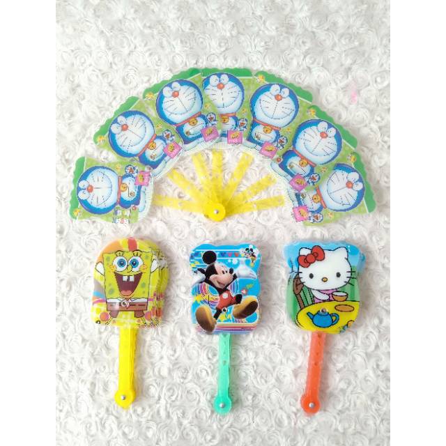 Kipas plastik kipas lipat kipas karakter kipas anak kipas souvenir kipas lucu