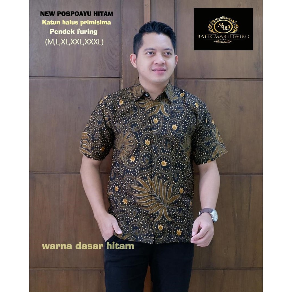 BAJU BATIK PRIA PENDEK TERBARU S M L XL XXL BAJU kemeja batik pria lengan PENDEK PREMIUM