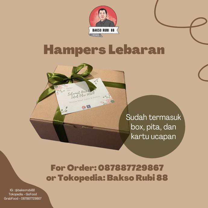 

Parsel Ramadan Hampers Lebaran - Paket Berkah 3 - Bakso Rubi 88 Indhfebria