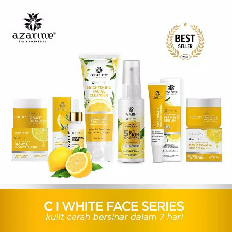 Azarine C White Paket Wajah Whitening/ Anti Flek