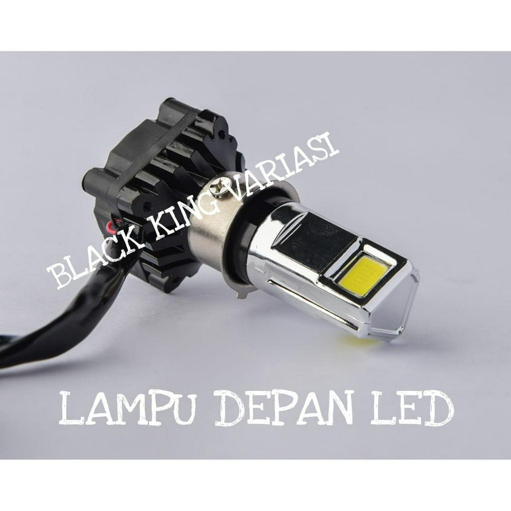 Lampu Depan RTD M02D 3 Sisi 3 Mata LED Lampu Led Motor Led Headlamp Bohlam Motor RTD M02d Original AC-DC