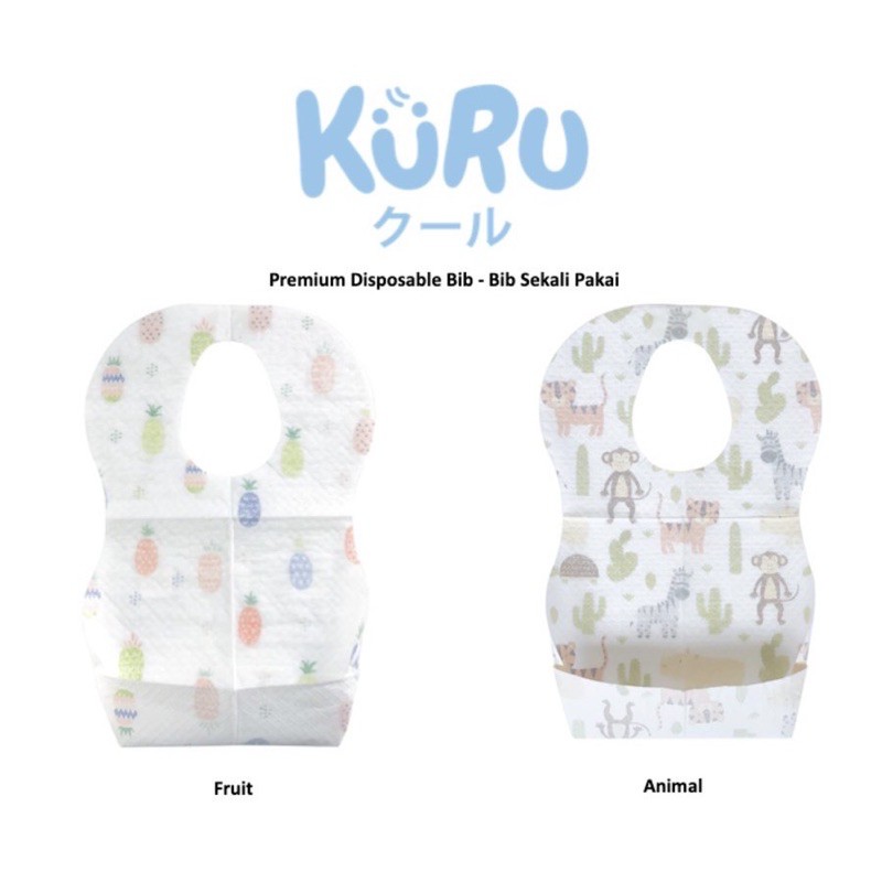 kuru baby disposable bib