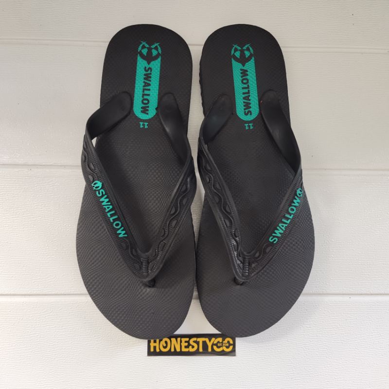 Sandal Jepit Swallow Pria Wanita Hitam Series HONESTYCO