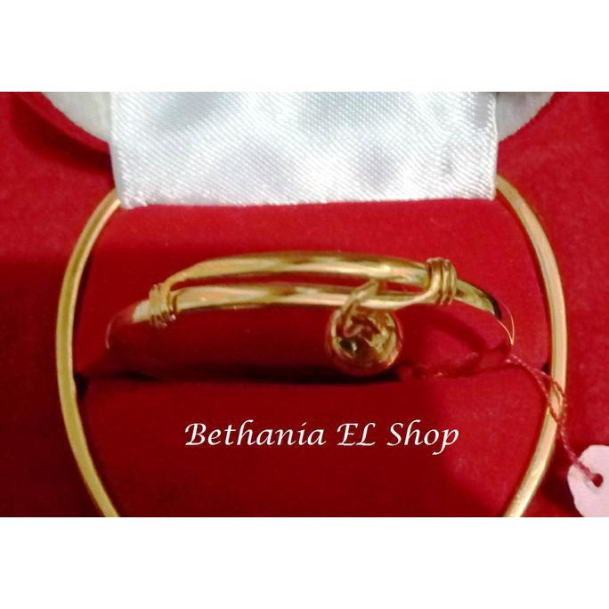 Ready                                 Gratis Ongkir Gelang Bayi Kerincingan Gb-07 Emas 70% Asli 125