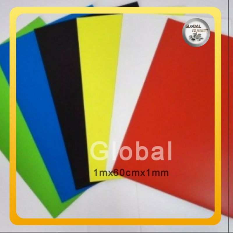 

MAGNET RUBBER SHEET COLORS 100x60x1mm