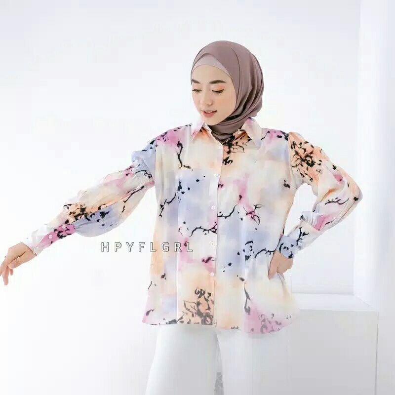 AKRIIA BLOUSE | ATASAN WANITA RAYON UNIQLO