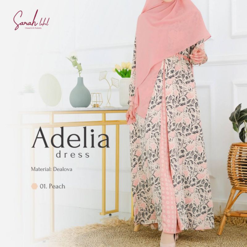 ADELIA ANDIN ADRINA AURA DRESS BY SARAH LABEL GAMIS BATIK MURAH