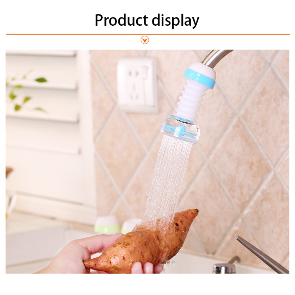 Household 360 degree rotating sprinkler tap filter Kitchen shower head spray filter OW