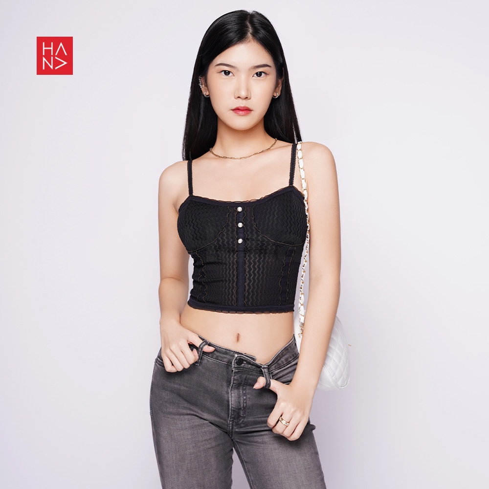 HanaFashion JKT - Dinar Lace Tank Top Semi Bustier - TT386