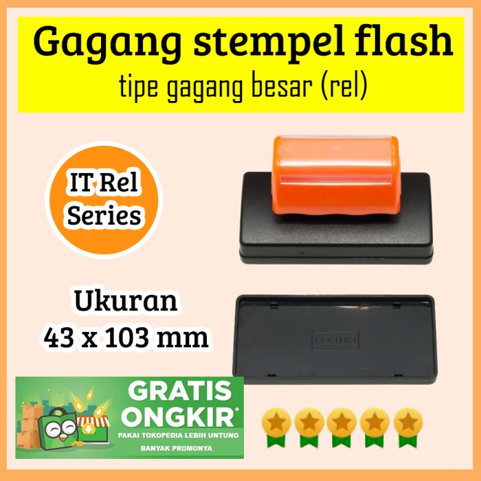 

Hari Ini Gagang Stempel Ukuran Besar 43 X 103 Mm , It Rel Gilaa!!!
