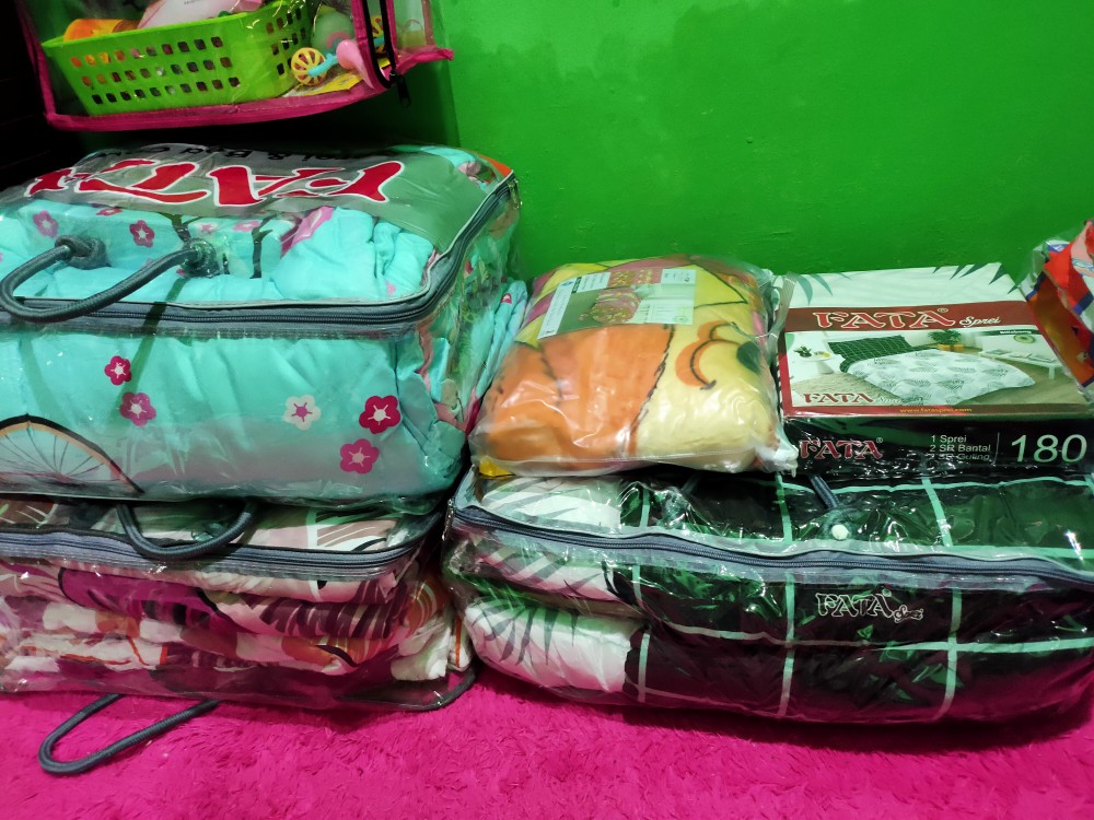 Fata Bed Cover Set Signature Terlaris Motif Billabong (queen Size)160x200 Dan (king Size)180x200