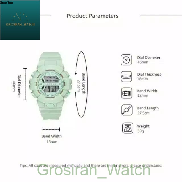 Jam Tangan Wanita Fashion Korea Style 5.11 Digital SS-18 [G_W]