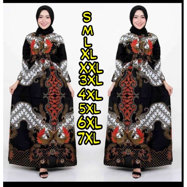 GAMIS BATIK BUSUI JUMBO TERBARU LD 130 LD 140 LD 150