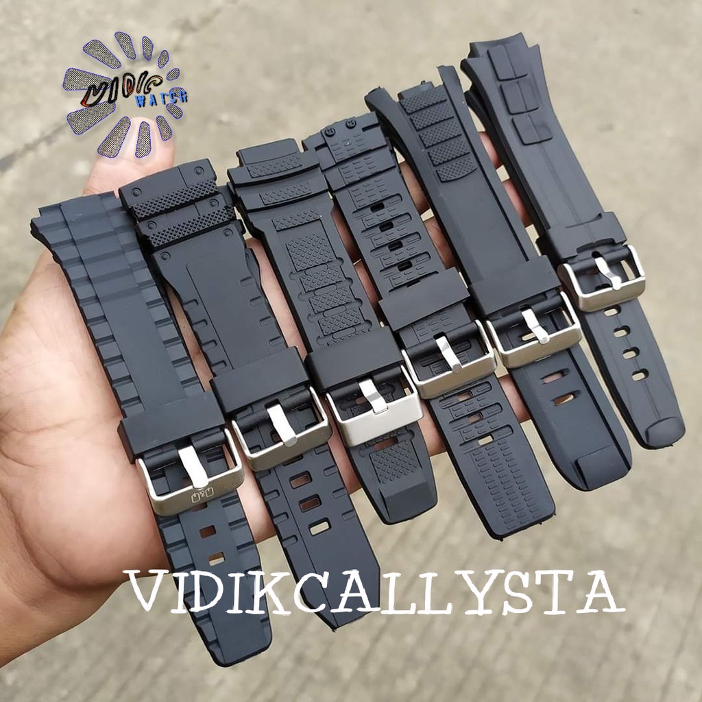 BEST SELLER MURAH  Tali / Strap Rubber / Karet jam Tangan Qnq Q&amp;q qq