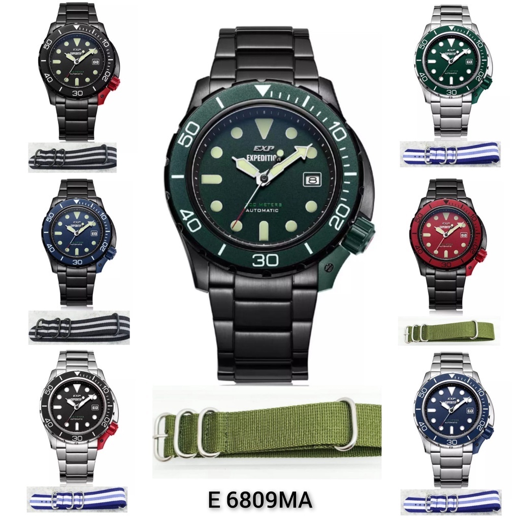 EXPEDITION AUTOMATIC JAM TANGAN RANTAI PRIA E 6809MA ORIGINAL GARANSI RESMI