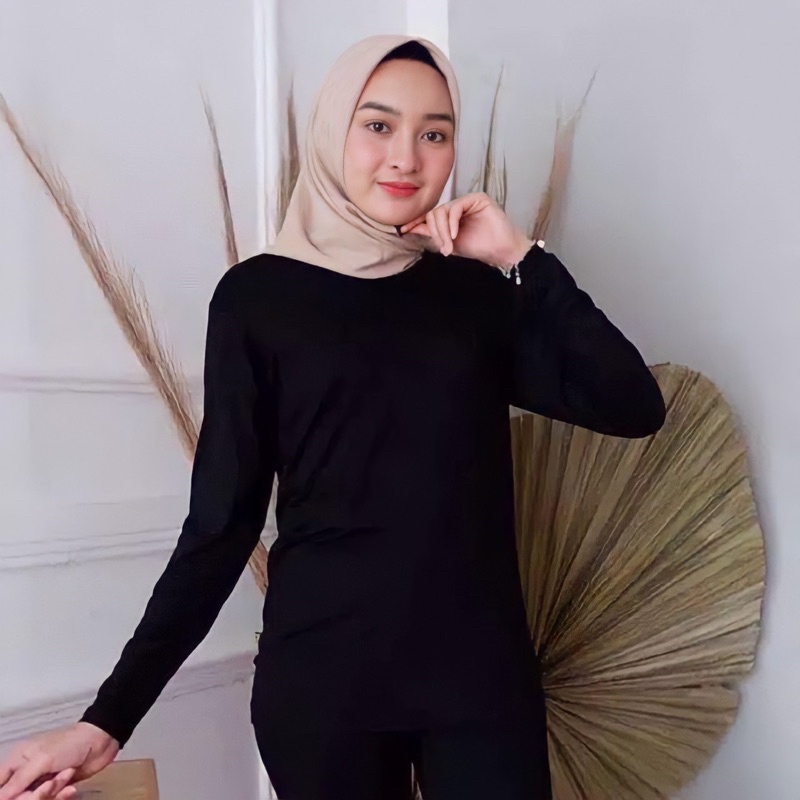 Manset Badan / Manset Kaos Polos Wanita Fit To M / Inner Kaos Dalam Wanita