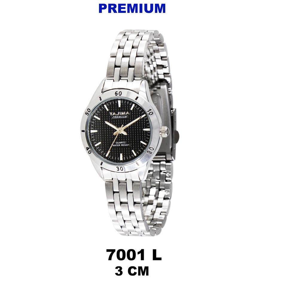 "SDO. 4664" Jam Tangan Wanita Tajima Premium 7001 L Silver Stainless Steel Water Resist 3 ATM Watch