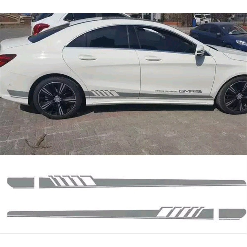 promo stiker mobil sedan striping sedan stiker amg  Body samping