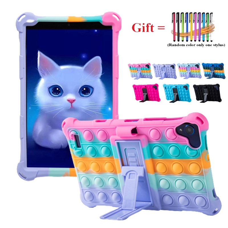 Soft Case Tablet 8 &quot;A870 Motif Bunga Sakura Bahan Silikon