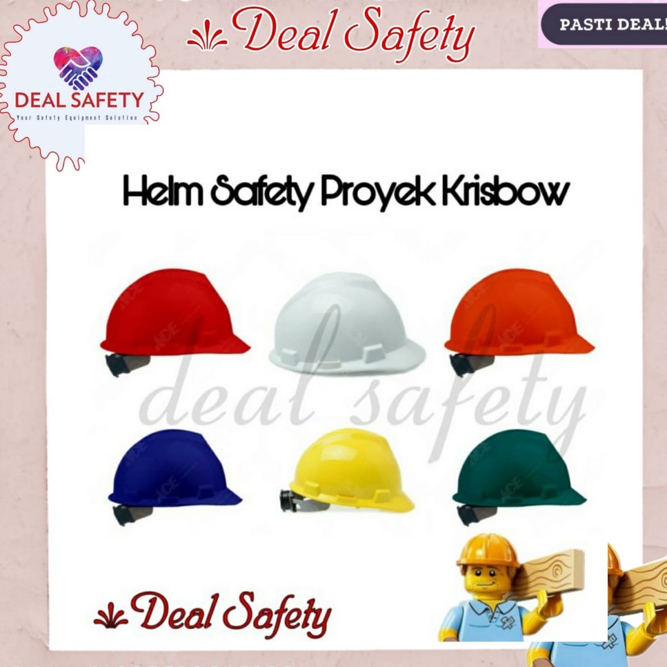 Helm Safety Proyek KRISBOW / Helm Proyek KRISBOW