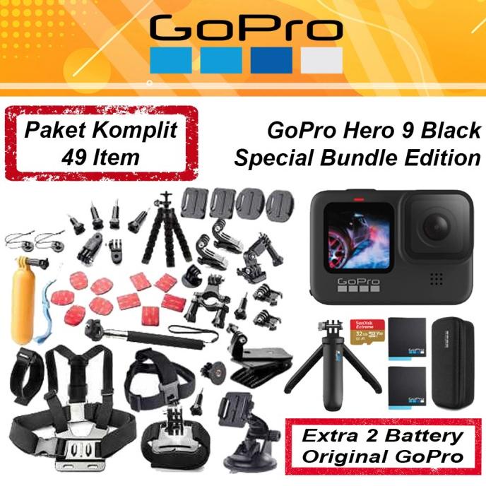 GoPro Hero 9 Black Paket Special Bundle Edition Go Pro Hero9