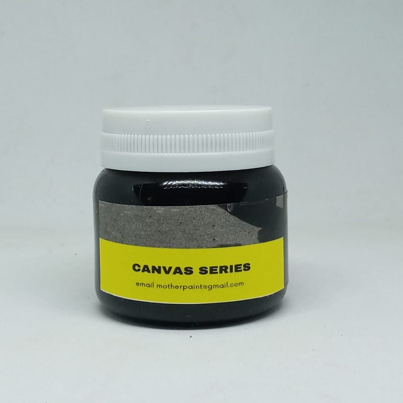 cat sepatu tas topi canvas pro hitam