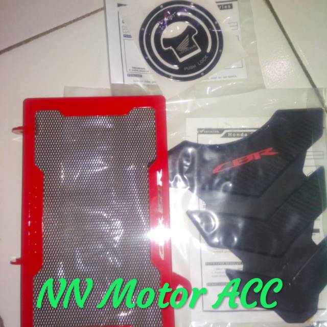 Paket Accesories Original resmi Honda CBR 150 lokal K45a cover radiator fuel lid pad tank
