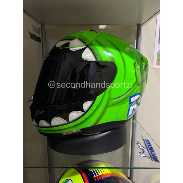 helm hjc rpha 11 mike wazowski like new