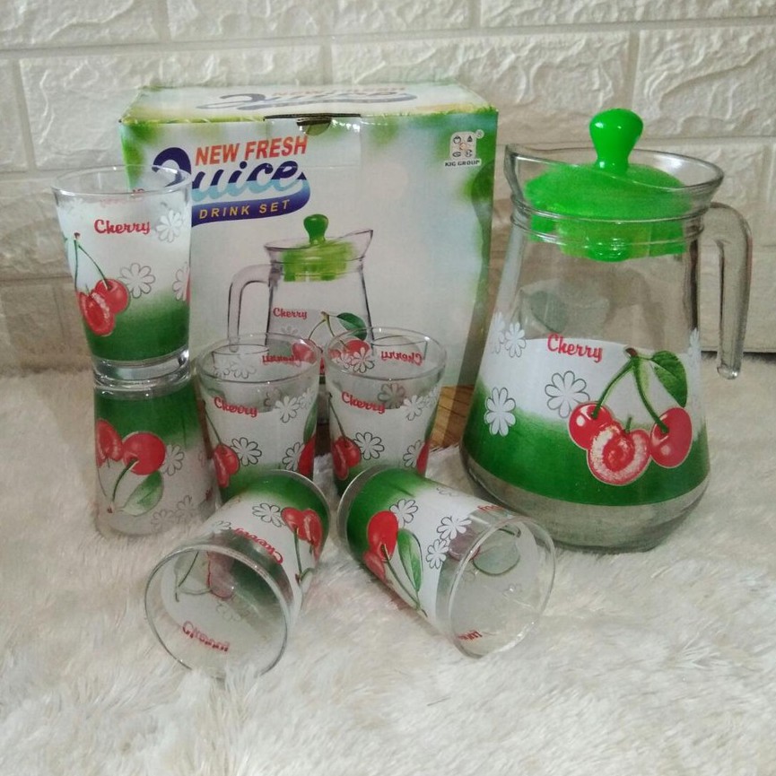 Gelas Set Juice / Drink Set Juice/ Gelas Minum Gelas Berkualitas