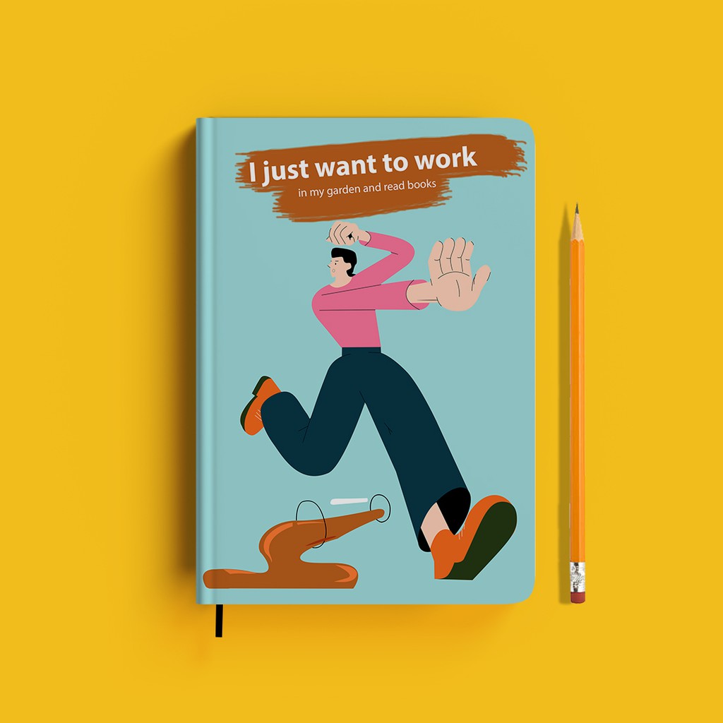 

Buku Catatan Bergaris Tebal A5 100 Lembar Sampul Hardcover-09