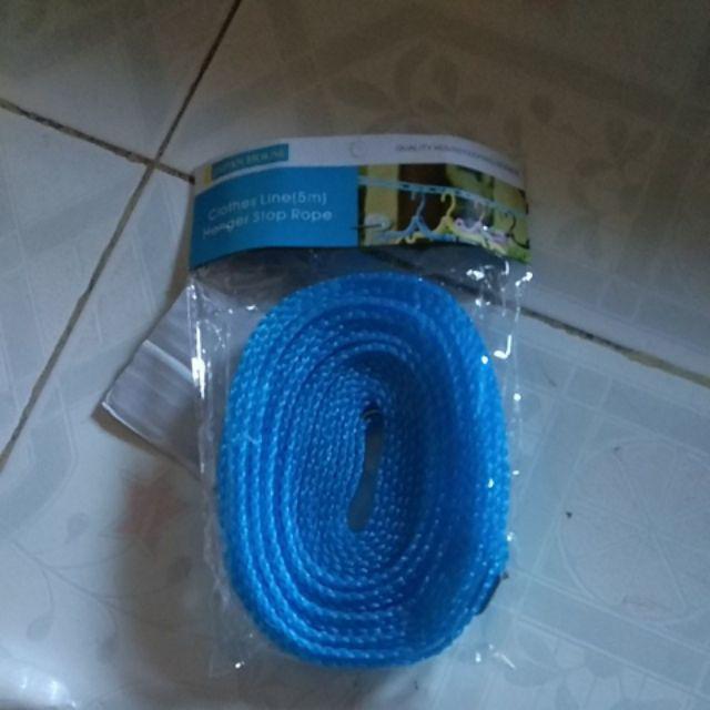 (bayar Di Tempat)tali Jemuran Baju Gantungan Baju Panjang 5 Meter Original Kuat