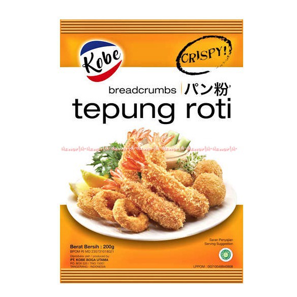 Tepung Roti Kobe Crispy 200gr Bread Crumbs Tepung untuk Garing Kriuk Pedas