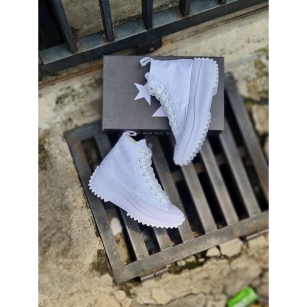 Converse Run Star Hike High White